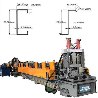 Ζυγισμένο Cee Purlins Zee Purline Rolling Forming Machine Προσαρμόσιμο
