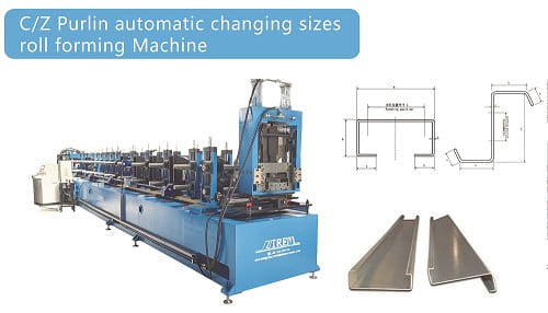 Ανθεκτικό προηγμένο C και Z Purlin Machine υψηλή απόδοση