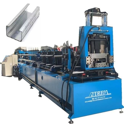 C Z Purlin Channel Cold Roll Forming Machine Full Auto για το γκαλβανισμένο προφίλ χάλυβα