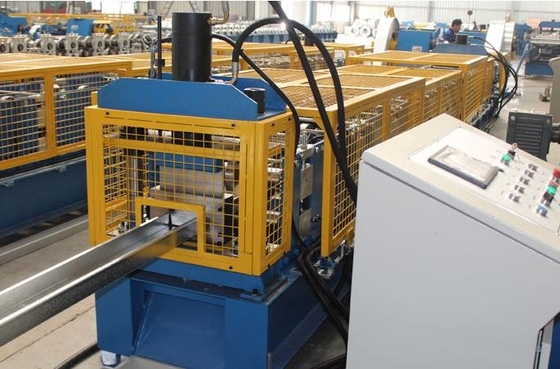 Υδραυλική τρύπηση 18 σταθμών C Purlin Roll Forming Machine PLC