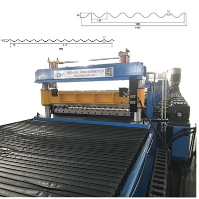 Μηχανή Διαμόρφωσης Κυματοειδών Φύλλων Μεταλλικής Στέγης